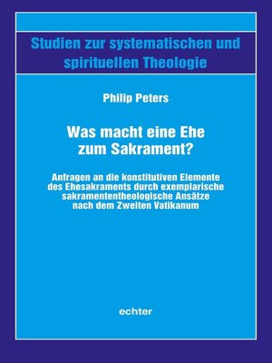 cover image of Was macht eine Ehe zum Sakrament?